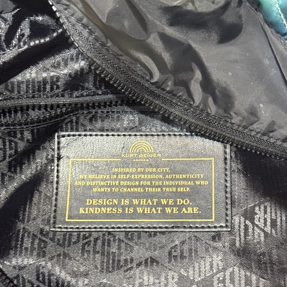 Kurt Geiger New London Nylon Shopper Rainbow Tote Bag Travel Bag - Picture 12 of 12